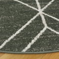 thumbnail image 3 of SAFAVIEH Adirondack Caitriona Geometric Squares Area Rug, Dark Green/Ivory, 4' x 4' Round, 3 of 10