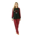 thumbnail image 6 of Uaswgudfs Christmas Pajamas for Family Matching Pjs Set Raglan Long Sleeve Tops Buffalo Plaid Trousers Cozy Sleepwear Xmas Jammies, 6 of 6