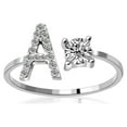 thumbnail image 1 of EGNMCR Rings Exquisite Fashion 26 English Alphabet Style Letter Fashion Copper Fashion ring, 1 of 1