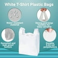 thumbnail image 5 of White T-Shirt Plastic Bags, Ultra Thin Polyethylene, 2000 Count, 10 x 5 x 18 in, 5 of 7