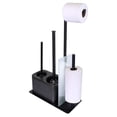 thumbnail image 4 of All in one toilet brush, plunger toilet paper holder Bath Set Black, 4 of 6