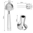 thumbnail image 4 of Coffee Tamper Set 2 in 1 53mm Espresso Coffee Tamper with Stirrer Stainless Steel Curved Base Magnetic Coffee Distributor Tamper Bottomless Portafilter with Filter Basket Compatible with, 4 of 8