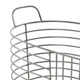 thumbnail image 4 of CosmoLiving by Cosmopolitan 21", 17"W Dark Gray Metal Storage Basket with Handles, 2-Pieces, 4 of 15