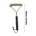 thumbnail image 3 of EclipseJewels Professional Stainless Steel BBQ Grill Brush with Sturdy Handle, Durable Grill Grate Cleaner Tool for Charcoal and Gas Grills, Camping and Backyard Barbecues,E, 3 of 6