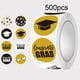 thumbnail image 1 of 500Pcs Graduation Stickers Roll Congrats Grad Labels With Grad Cap Diploma Gold Black White SelfAdhesive Seals For Graduation Party Gift Wrapping Envelopes, 1 of 7