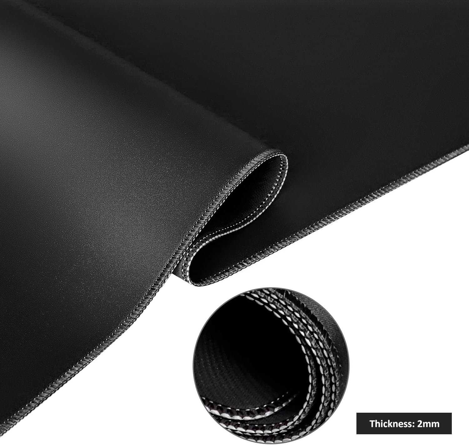 Large Board Game Mat(Black, 3.5'x5.5'), Anti-Slip, Noise-Reducing Table Cover for Board Games, Poker, Mahjong, Dominoes, Dice and Card Games