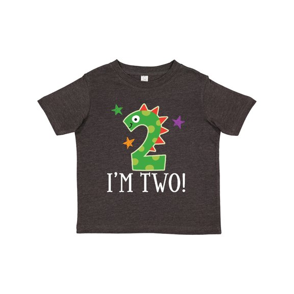 Inktastic 2nd Birthday Dinosaur Party 2 Year Old Boys or Girls Toddler T-Shirt