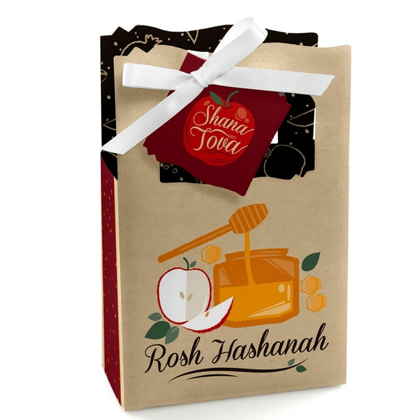 Rosh Hashanah Jewish New Year Favor Boxes Set of 12