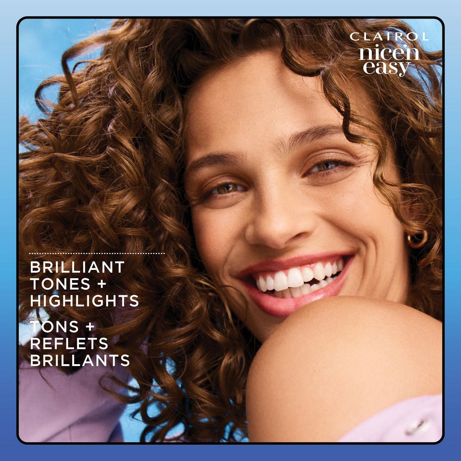 Coloration permanente Clairol Nice'n Easy Couverture Des Cheveux Gris À 100