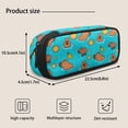 thumbnail image 3 of Pzuqiu Orange Capybara Backpack for Teen Boys 4-Piece School Bag Set with Lunch Bag and Water Bottle Holder and Pencil Case 12-16 Kids Large Schoolbag Laptop Backpacks for Middle School, 3 of 7