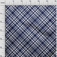 thumbnail image 3 of oneOone Viscose Chiffon Dark Blue Fabric Check Sewing Material Print Fabric By The Yard 42 Inch Wide, 3 of 4