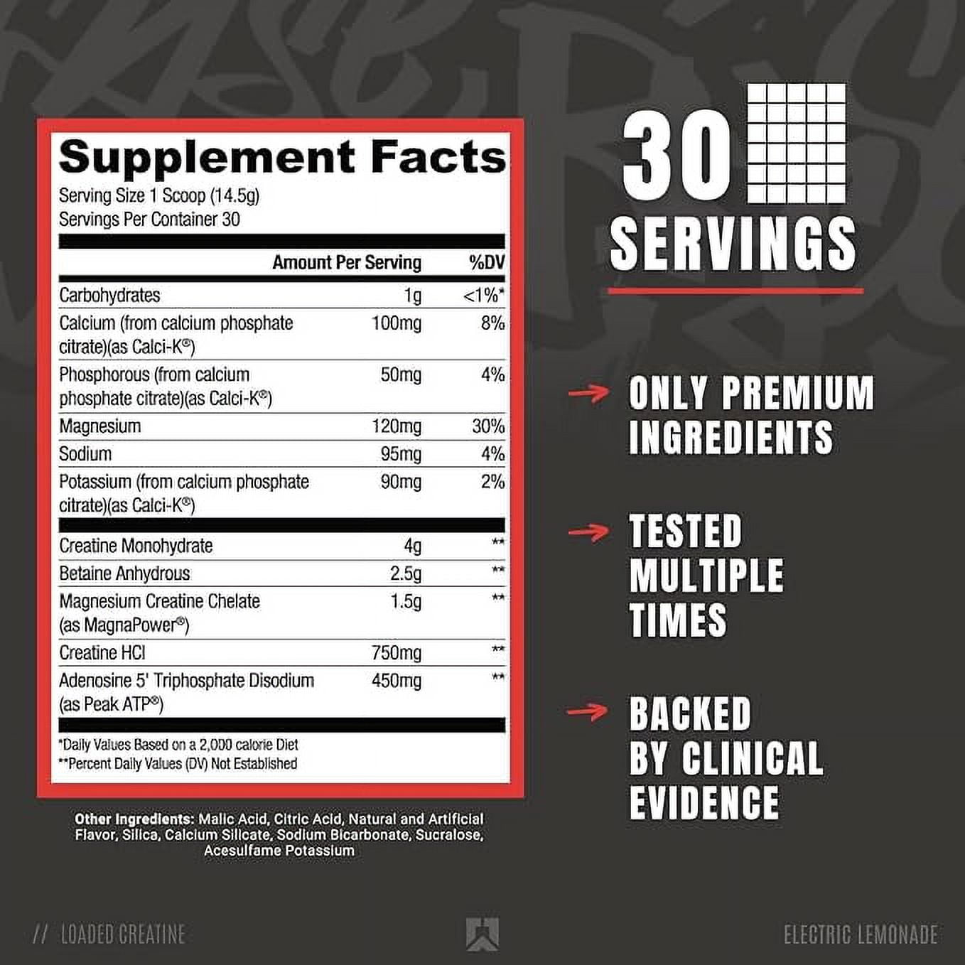 RYSE Creatine Powder for Men & Women - Baja Cooler - 30 Servings