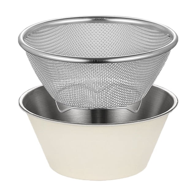 BESTYASH 1Jgo Colador Y Bowl De Acero Inoxidable Para Uso Doméstico Con Estructura Resistente