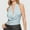 Blue, variant on Tank Tops Women Drape Neck Halter Top Sleeveless Backless Slim Fit Womens Cami Khaki M
