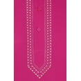 thumbnail image 4 of Kurta Court pour Homme en Coton Brodé Vêtements Mode Inde (Magenta, L), 4 of 5