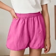 thumbnail image 6 of Girl's Cute Elastic Waist Ruffled Mini Skirts Girls Summer Casual Bubble Skirts with Pocket Kids Solid Color Bubble Skirt 4-15 Years, 6 of 9