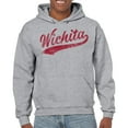 thumbnail image 3 of UGP Campus Apparel Wichita Baseball Script - Hometown Pride, Pitcher Hoodie - 2X-Large - Sport Grey, 3 of 6