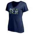 thumbnail image 2 of Women's College Navy Seattle Seahawks Hometown Collection V-Neck T-Shirt, 2 of 3