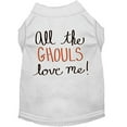 thumbnail image 2 of Mirage Pet All the Ghouls Screen Print Dog Shirt White Lg, 2 of 2
