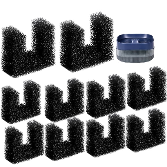 Qzbhct Pet Replacement Sponges for 118oz/ 3.5L Cat Water Fountain 135oz/ 4L Dog Drinking Water Sponge (10)