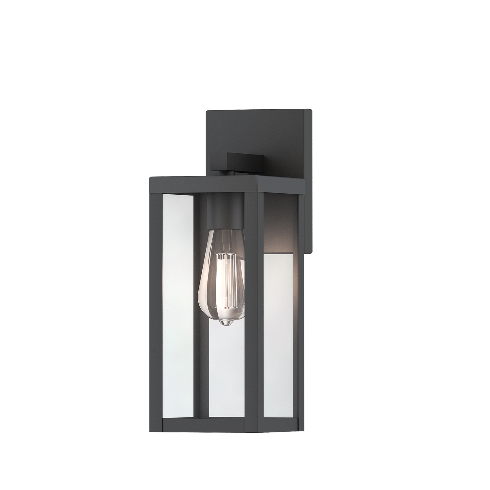 Outdoor Light Fixture Wall Mount Sconce Matte Black Porch Lighting with