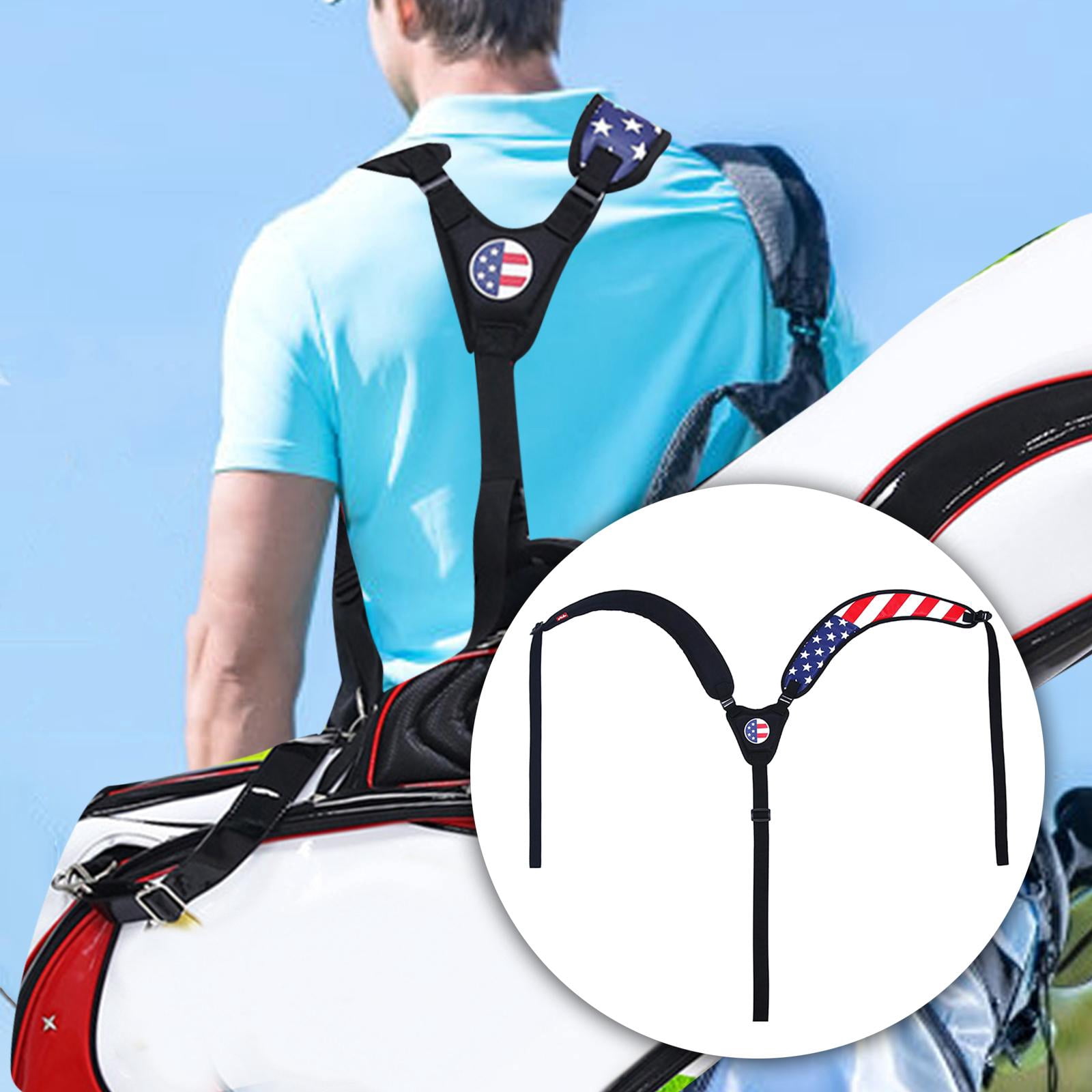 harayaa Golf Bag Shoulder Strap Comfortable Adjustable Golf Bag Carry Strap Shoulder Pad Y Shaped
