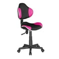 thumbnail image 5 of JJS Home Office Low Back Computer Executive Chair, Ergonomic Mesh Chair with Extra Large Base and Pads, Black/Pink, 5 of 6