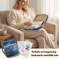 thumbnail image 4 of Xixirimido Bible Cover Case with Bookmarks Large Bible Bag Bible Study Supplies Accessories Quilted Bible Carrying Cases with Handle Christian Gift, Blue Roses Floral, 4 of 7