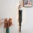thumbnail image 2 of VerPetridure Black Moon Cotton Rope Handwoven Tapestry Feather Hanging With Star Home Decoration Ornament Festival Gift (Moon&Star), 2 of 3