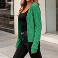 thumbnail image 4 of Vivianyo HD Women's Cropped Cardigan Sweater, Fall Winter Button Down V Neck Long Sleeve Layering Top for Casual Daily Wear, Sizes S-2XL, 4 of 4