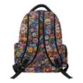 thumbnail image 2 of CHAQLIN Colorful Floral Breathable Casual Daypack 17 Inch, Lightweight Water Resistant Polyester Bookbag for Middle and Elementary School, 2 of 10