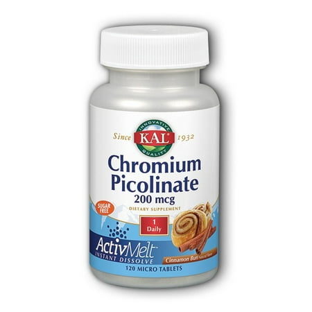 Chromium Picolinate ActivMelt Cinnamon Bun Kal 120 Tabs