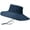 Blue, variant on CoCopeaunts Wide Brim Bucket Hat for Men Sports Hiking Fishing Polyester Twill Chin Cord Breathable Holes Foldable Fisherman Hats