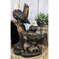 thumbnail image 7 of Wildlife Habitat Bald Eagle Family In Nest Statue 12"H Eagle Mate With Nestlings, 7 of 7