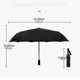 thumbnail image 2 of Paraguas automático resistente Xiaomi, sombrilla impermeable y resistente al viento, paraguas plegable para hombre, resistente a la lluvia y al viento, 2 of 5