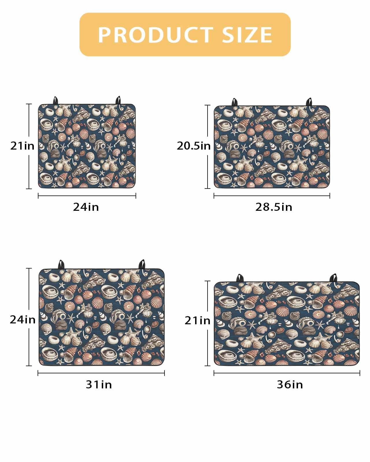 nqOlkjepod Large Induction Cooktop Protector Mat 24"x21", Coastal Shell Starfish Stove Top Covers for Electric Stove, Vintage Ocean Summer Seaside Stove Burner Cover Mats, Glass Top Stove Cover