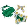 thumbnail image 1 of HAWEE Maillot de Bain Bébé Fille Mignon Triangle à Franges Bikini Tankini 2 Pcs Maillot de Bain Filles, 1 of 7