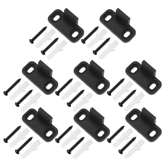 8 Pieces Sliding Barn Door Floor Guides Closet Door Guides Hardware Plastic Simple Floor Bottom Guide