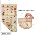 thumbnail image 3 of 80 Pockets Hanging Jewelry Organizer for Earrings Necklace Bracelet Ring Accessory Display Holder Box, 3 of 7