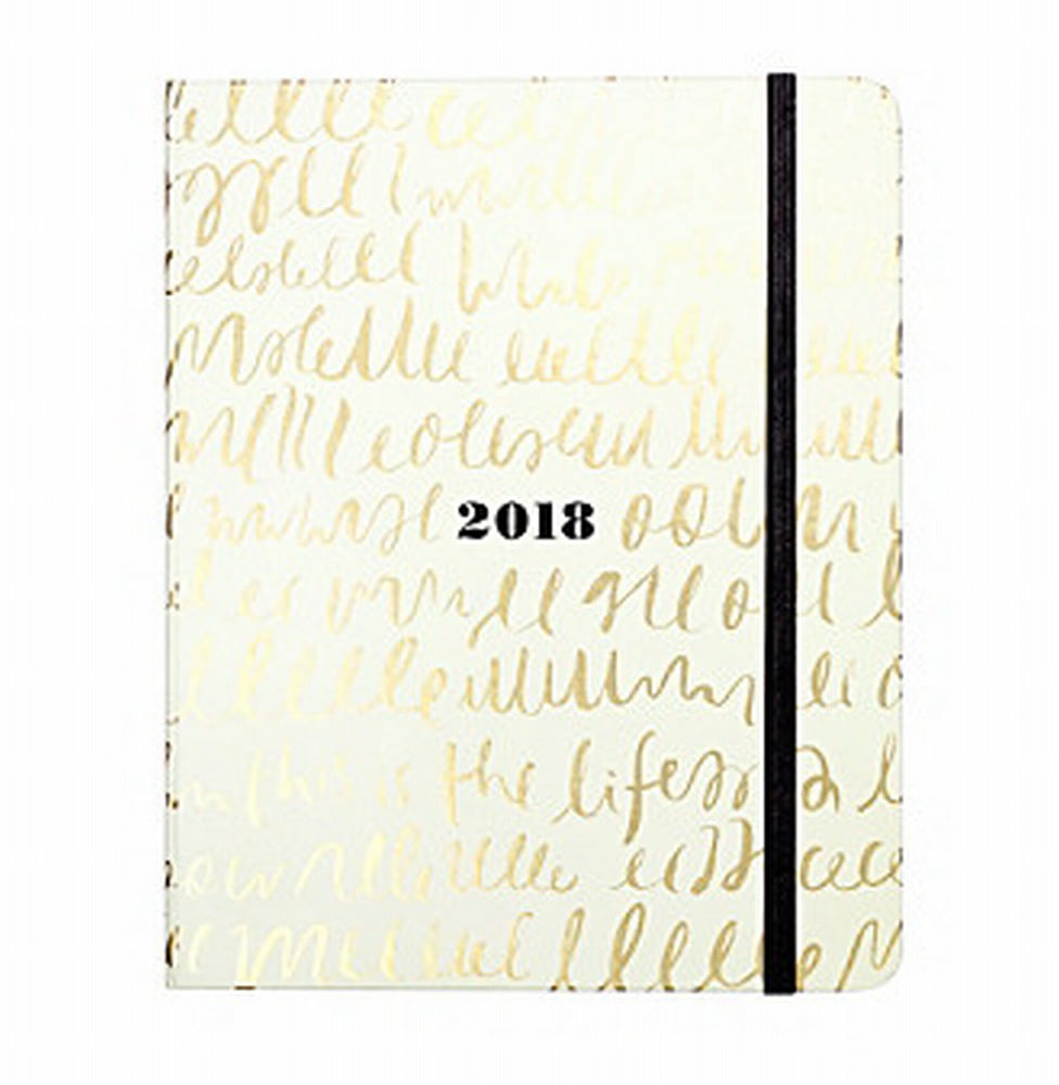Kate Spade NEW Gold This Is The Life 17-Month Large Agenda Planner -  