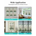 thumbnail image 6 of Window Privacy Film Green Spring Botanical Stained Glass Window Film Decorative Sun Block Window Cover Summer Butterfly Vintage Window Clings Static Adhesive Sticker for Bathroom 17.7"x39.3", 6 of 7