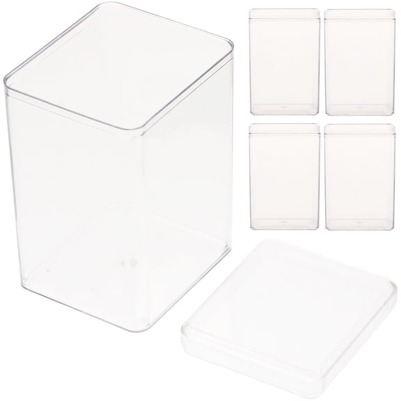 5 Pcs Display Case Racks Box Protective Action Figure Storage