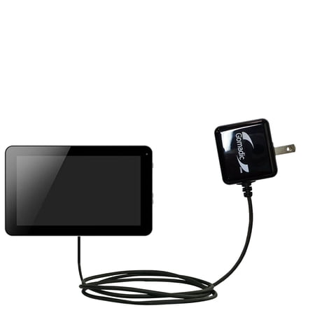 Gomadic Intelligent Compact AC Home Wall Charger suitable for the Idolian IdolPAD 9 - High output power with a convenient, foldable plug design - Uses