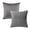 Dark Gray, variant on Phantoscope Decorative Throw Pillow Set, Soft Silky Velvet & Quilt Striped Velvet Series Cushion Bundle, for Sofa Couch Bedroom, Dark Gray, 18" x 18"