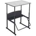 thumbnail image 1 of Pemberly Row 20" x 28" Height Adjustable Student Desk in Gray, 1 of 6