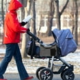 thumbnail image 1 of UPOUART Toddler Diaper Bag Stroller Organizer Grey Canvas for Parents 1Pack, 1 of 7