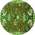 thumbnail image 1 of Ahgly Company Indoor Round Animal Green Traditional Area Rugs, 6' Round, 1 of 1
