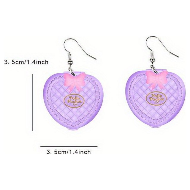 Acrylic Cute Doodle Graffiti Pattern Dangle Earrings Cartoon Style Light Weight Funny Adorable Female Gift