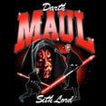 thumbnail image 2 of Mens Star Wars Sith Lord Maul Lightweight Hoodie, 2 of 4