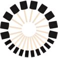 thumbnail image 1 of Foam Brush (pack Of 20) - Two Sizes - Sponge Brush With Wooden Handle - Paint Stamper Brush For Acrylic, Oil, Varnish, 1 of 4